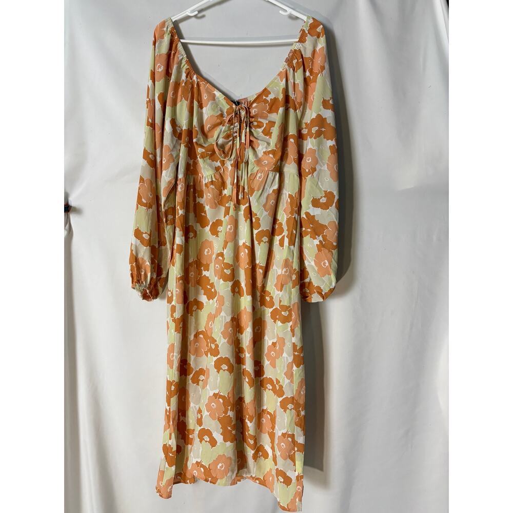 SBetro Plus Size Floral Boho Maxi Dress 2XL